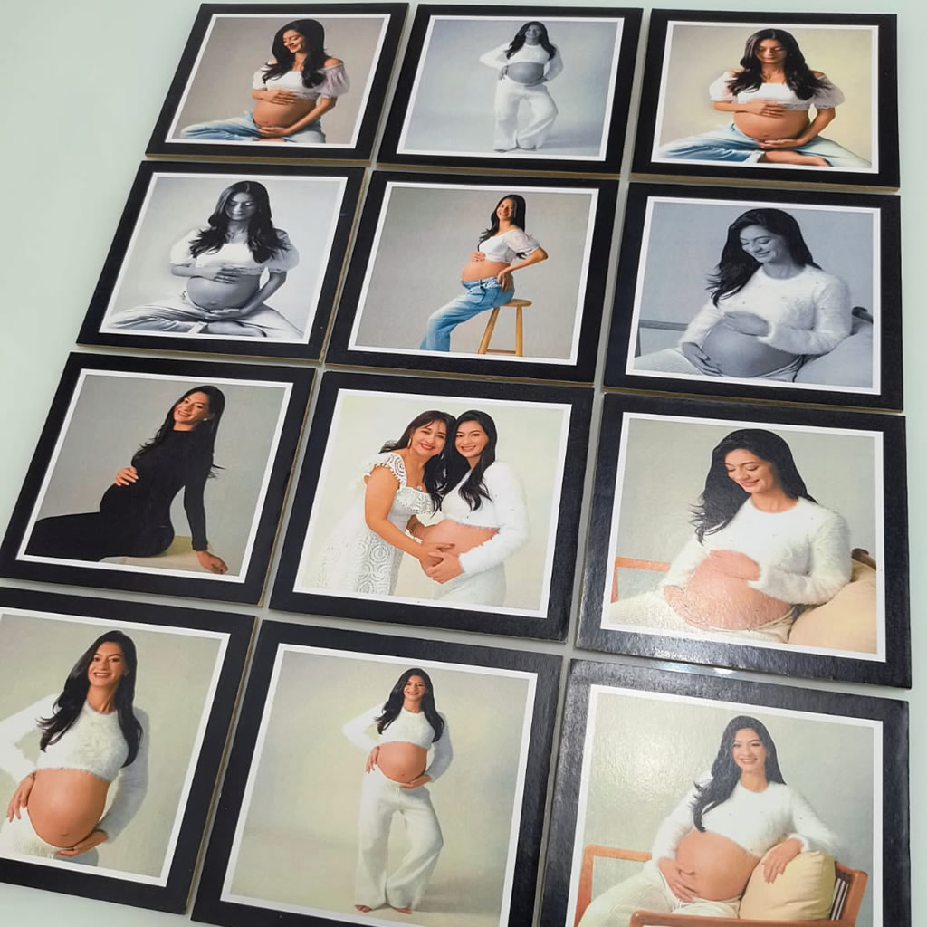 Kit com 12 Fotoplacas personalizadas em mdf, 13x13cm. - Imagem 3